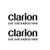 Clarion Audio (A) Sticker Made from only the best quality vinyl Glossy Outdoor lifespan 5 -7 years Indoor lifespan is much longer Easy application