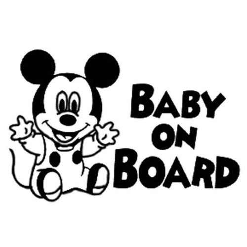 Download Disney Baby On Board 1430 Vinyl Sticker