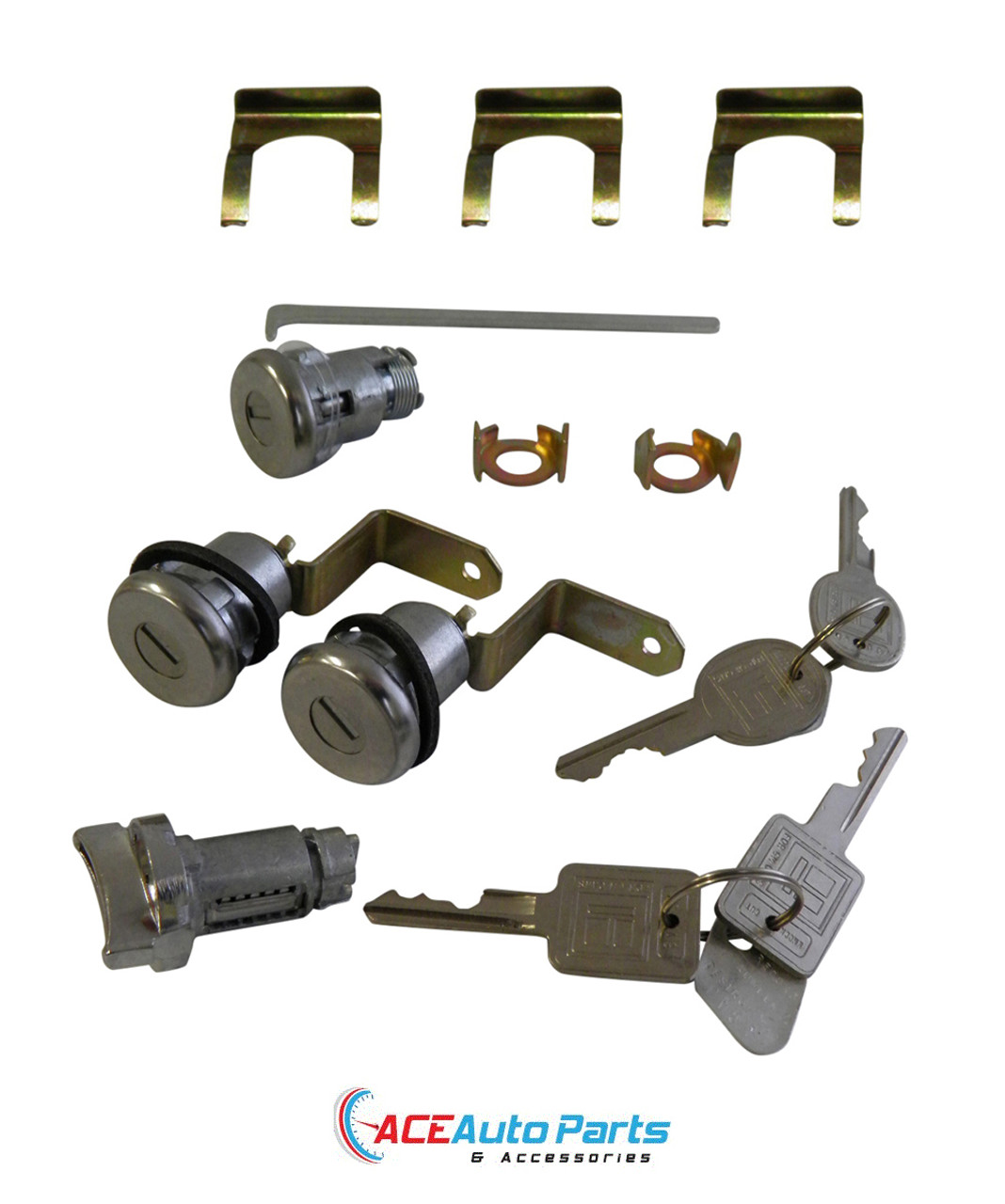 Ignition Barrel + Door Locks + Boot Lock Set For Holden HK HT HG