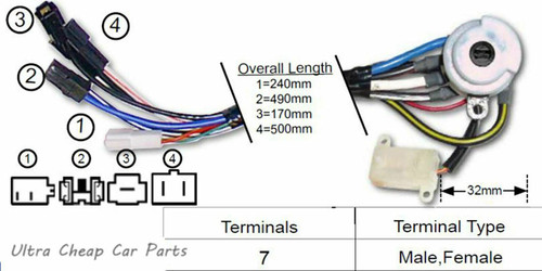 Ignition Switch For Mazda Bravo UF 1985 to 1998 Ignition Switch For Mazda Bravo UF 1985 to 1998