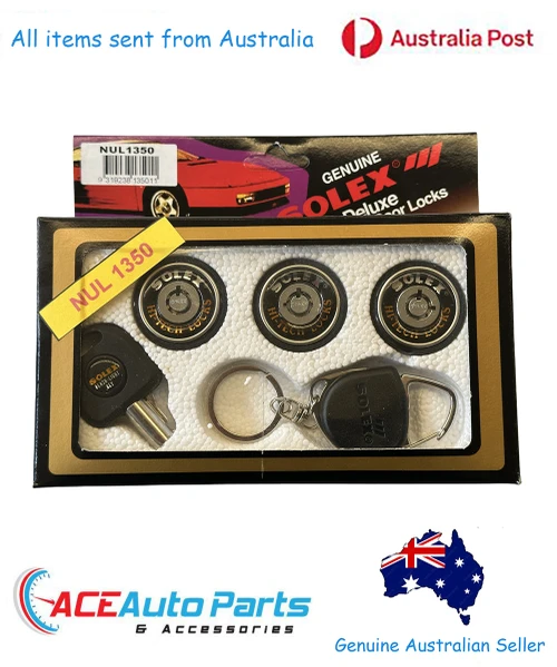 Solex Anti Theft Doors + Boot Lock Set for Ford Falcon XW XY XA XB XC XD XE XF