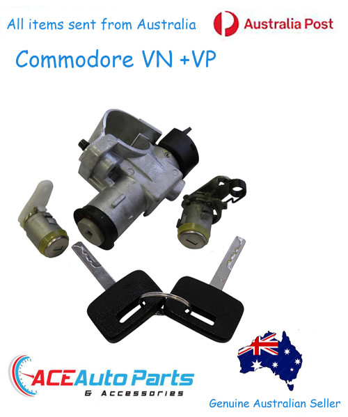 Ignition Barrel Switch + Door Locks Set For Commodore VG + VP Ute