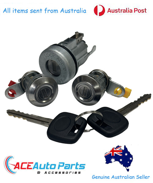 New Ignition Barrel + Door Locks Set For Toyota Landcruiser 75 78 79 Series