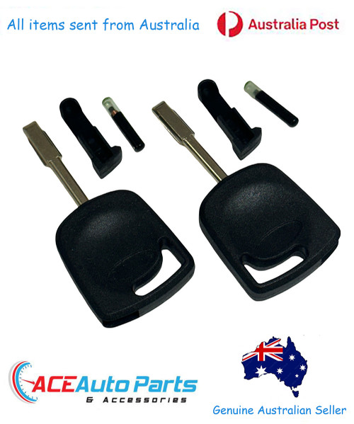 2 Keys With Chips For Ford Falcon AU + BA 1998-2005