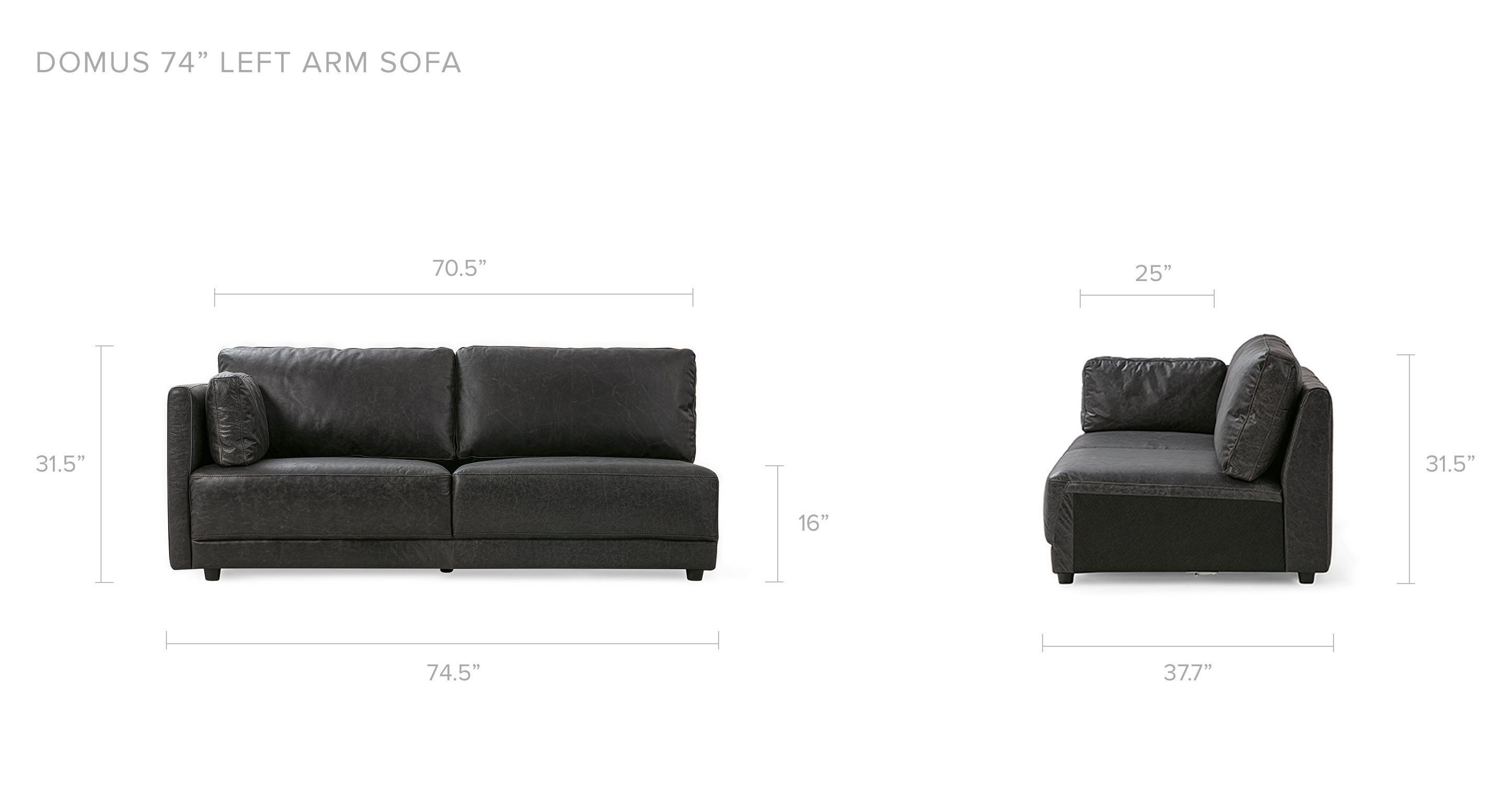 Overall Dimension Width 77.2" x Depth 38.6" x Height 31.5"