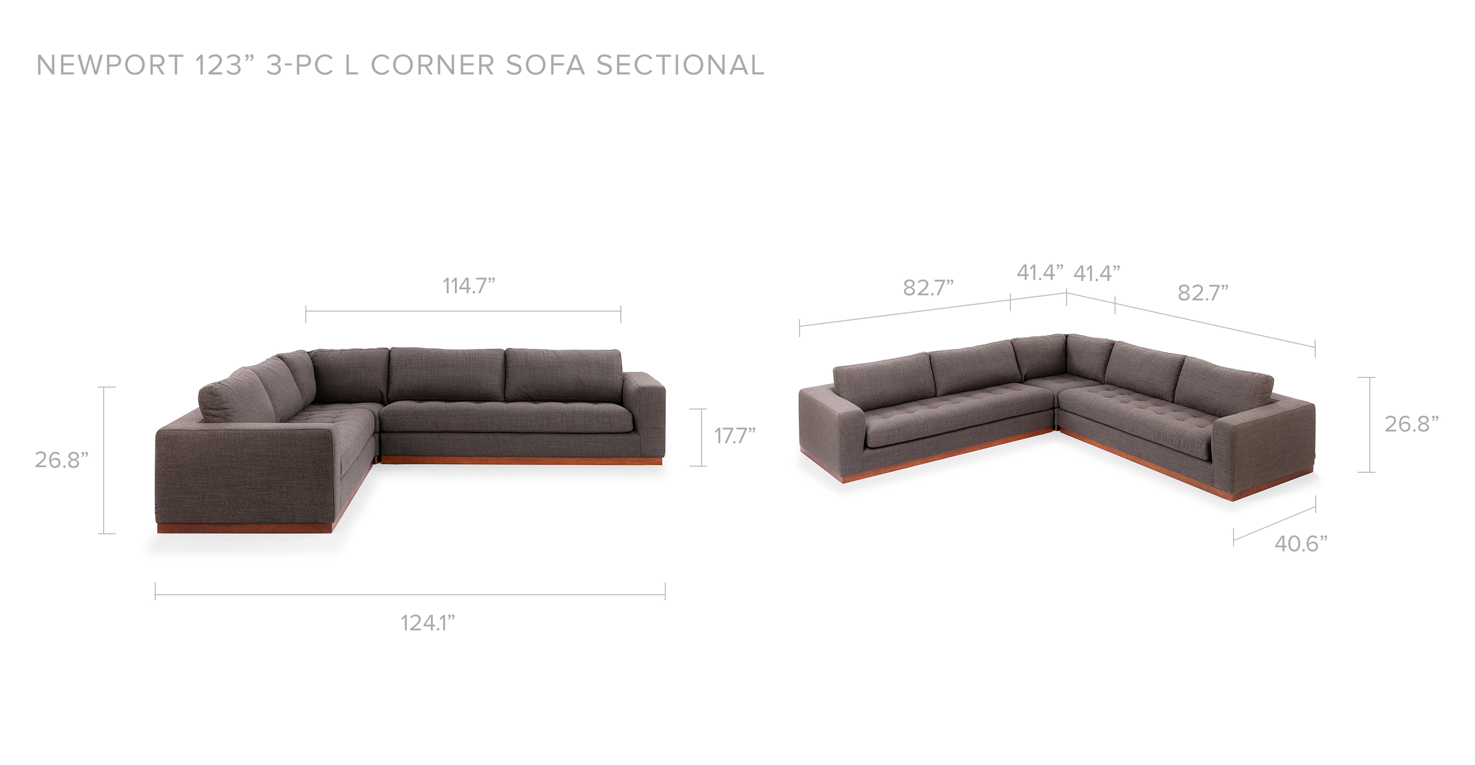 Cognac Newport 91" Leather Sofa