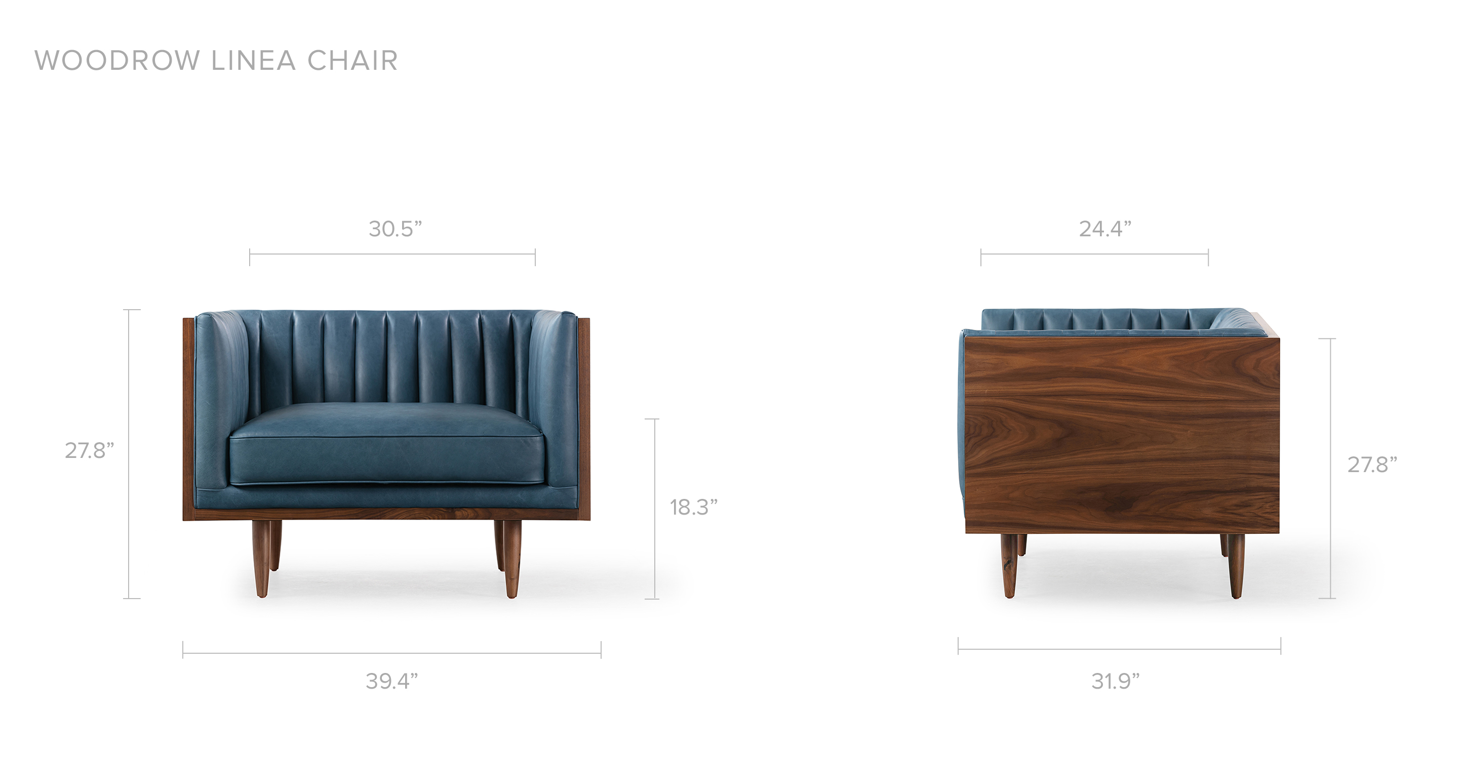 Overall Dimension Width 39.4" x Depth 31.9" x Height 27.8"