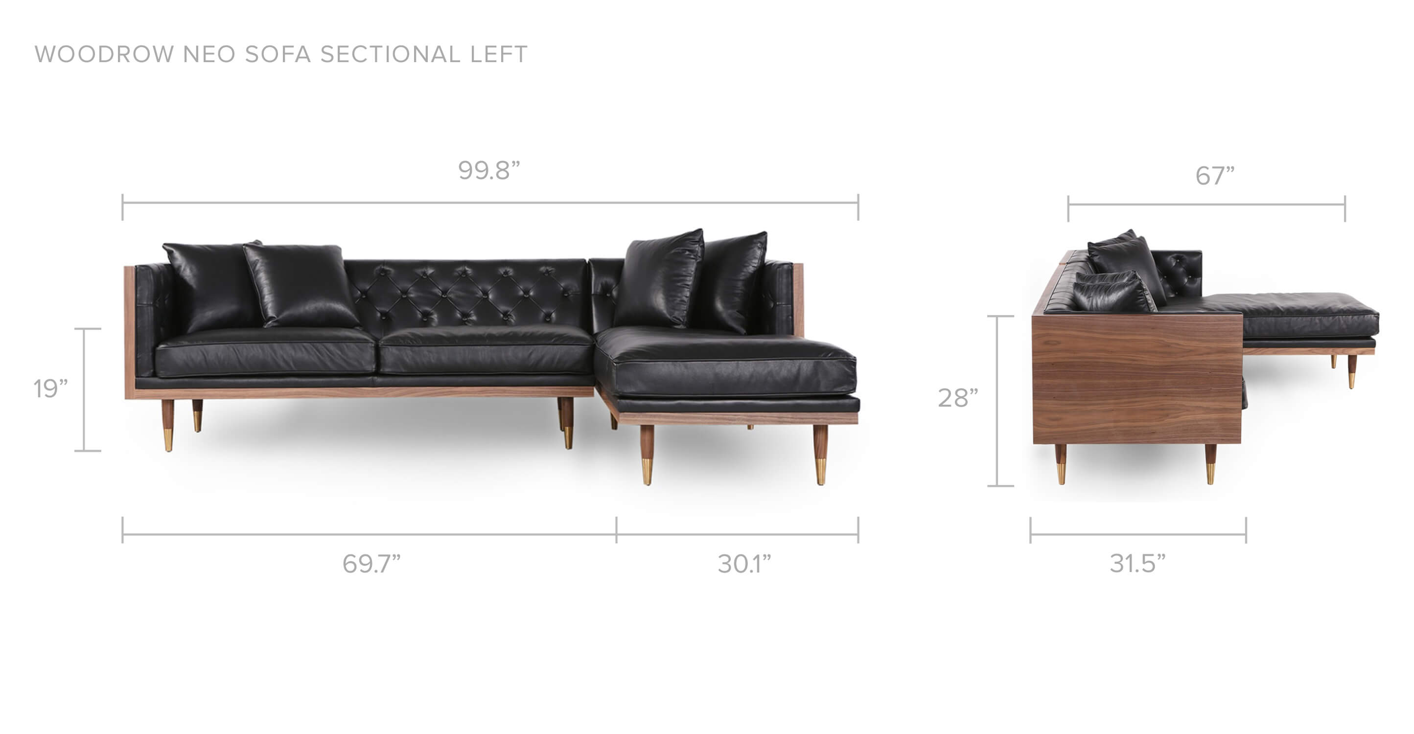 Woodrow Neo Sofa Sectional Left