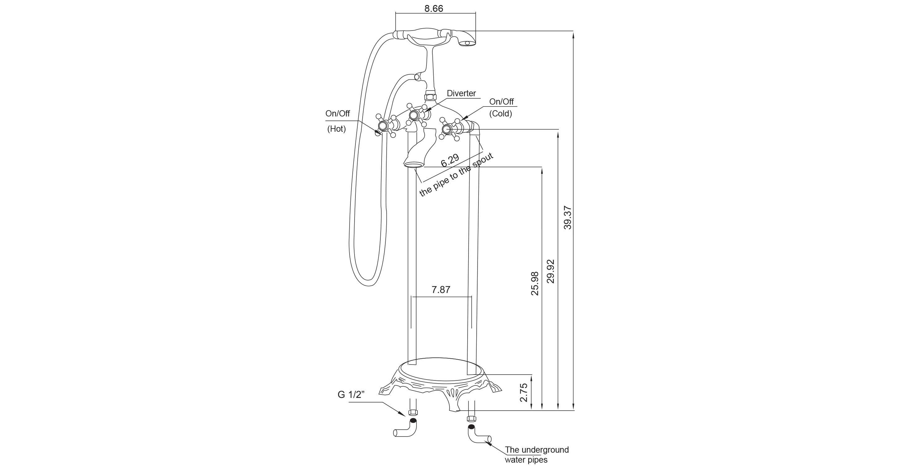 London Calling Tub Faucet tub faucet