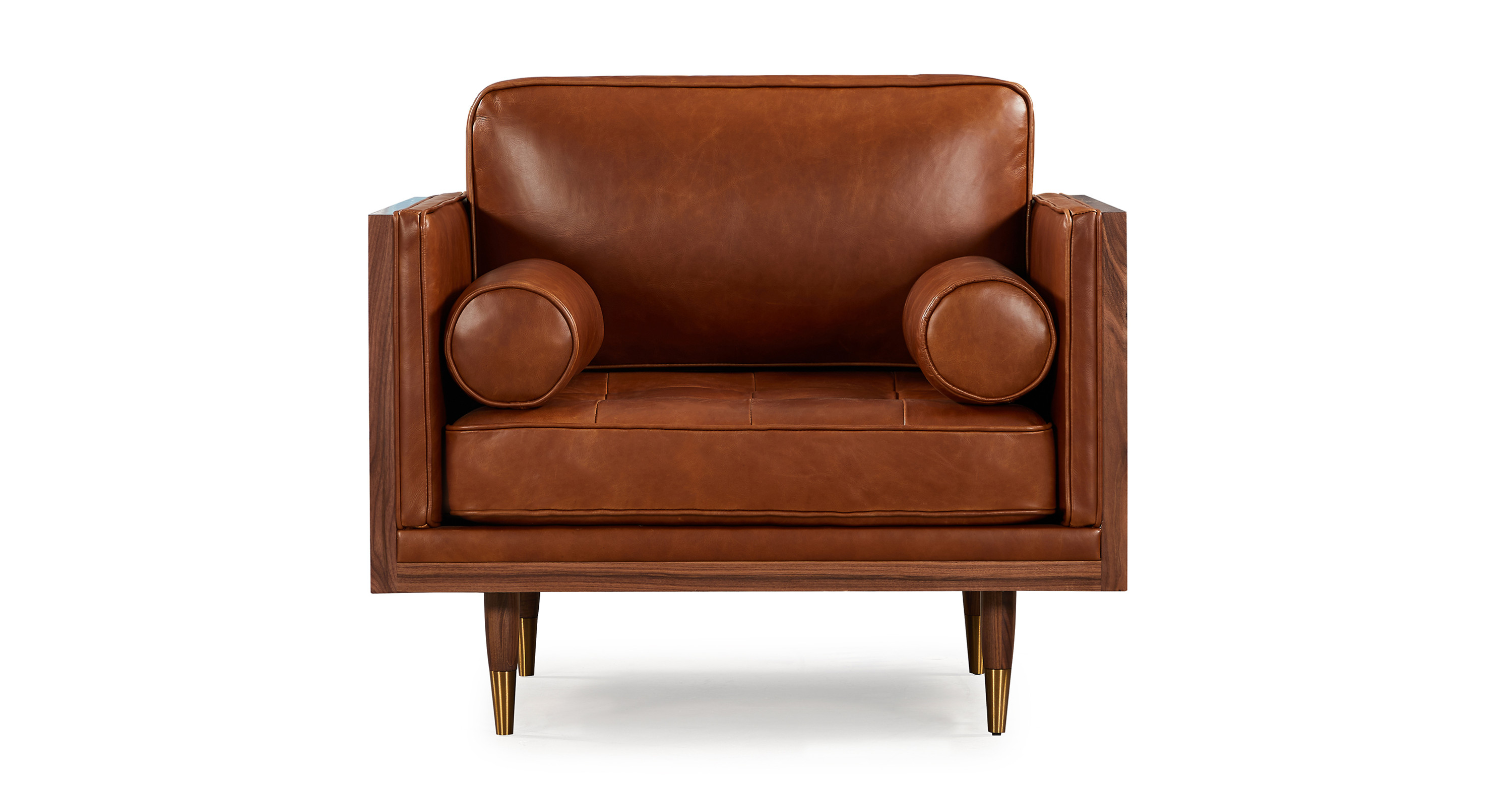 saddle leather chair