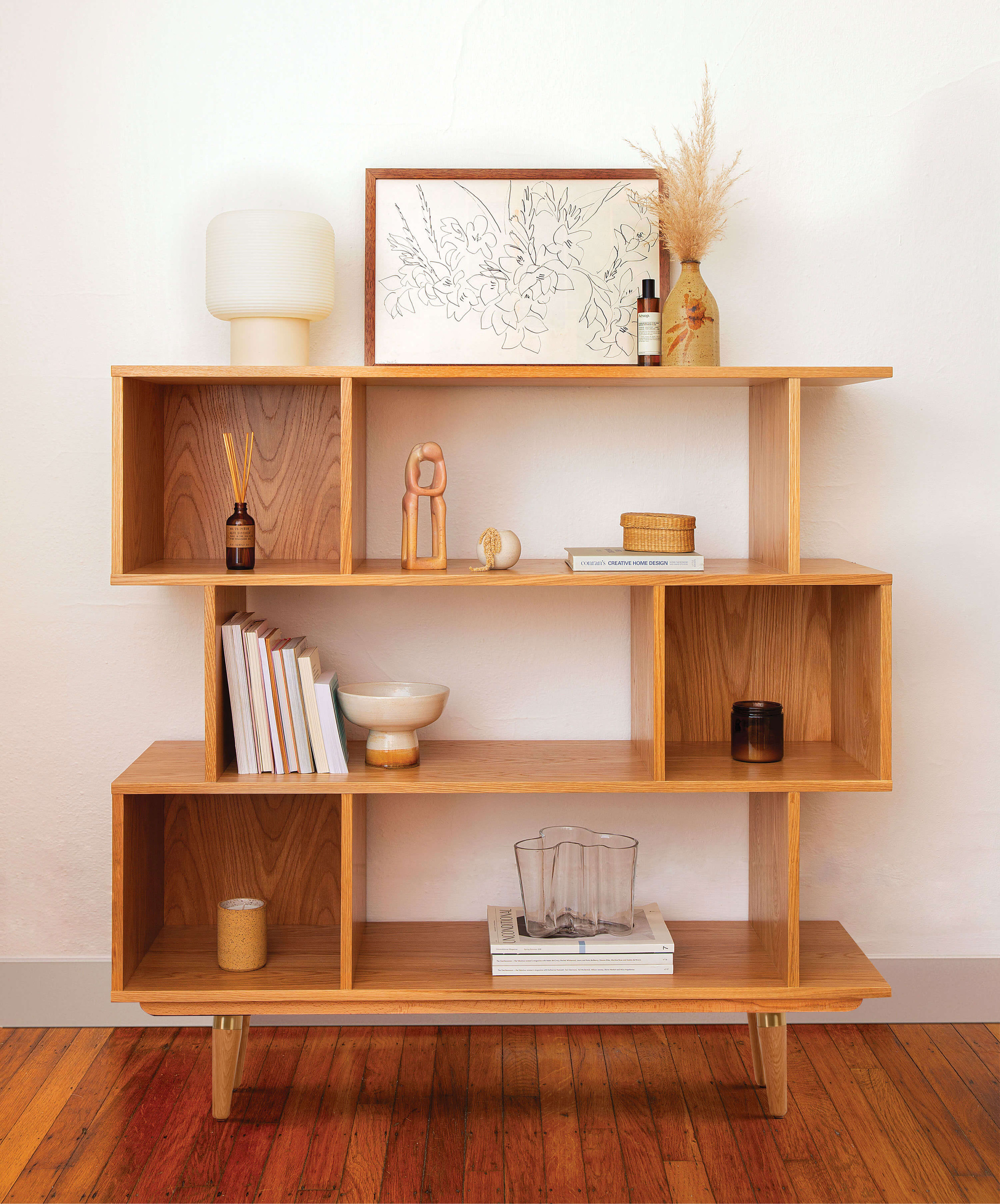 How to Style a Mod Bookshelf