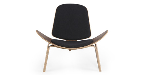 Tripod 36 Fabric Chair, Oak/Urban Ink - Kardiel