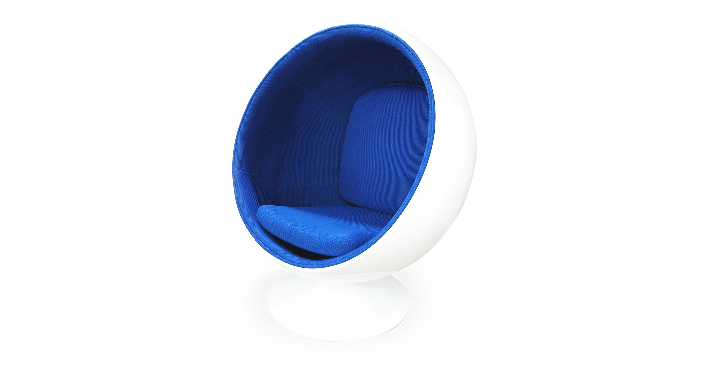 blue ball chair