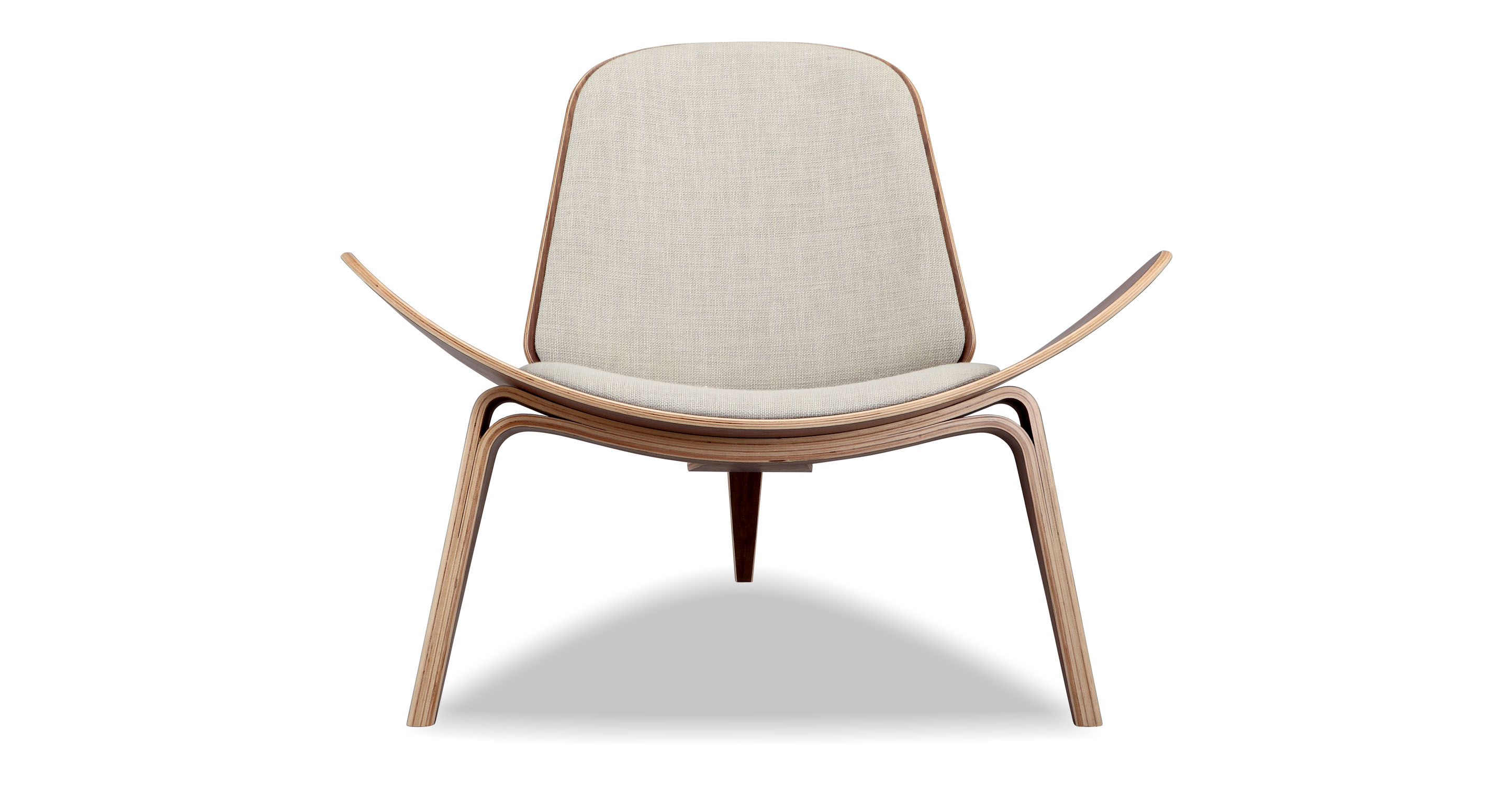 Mid-Century Modern Fabric Chair (Urban Hemp)