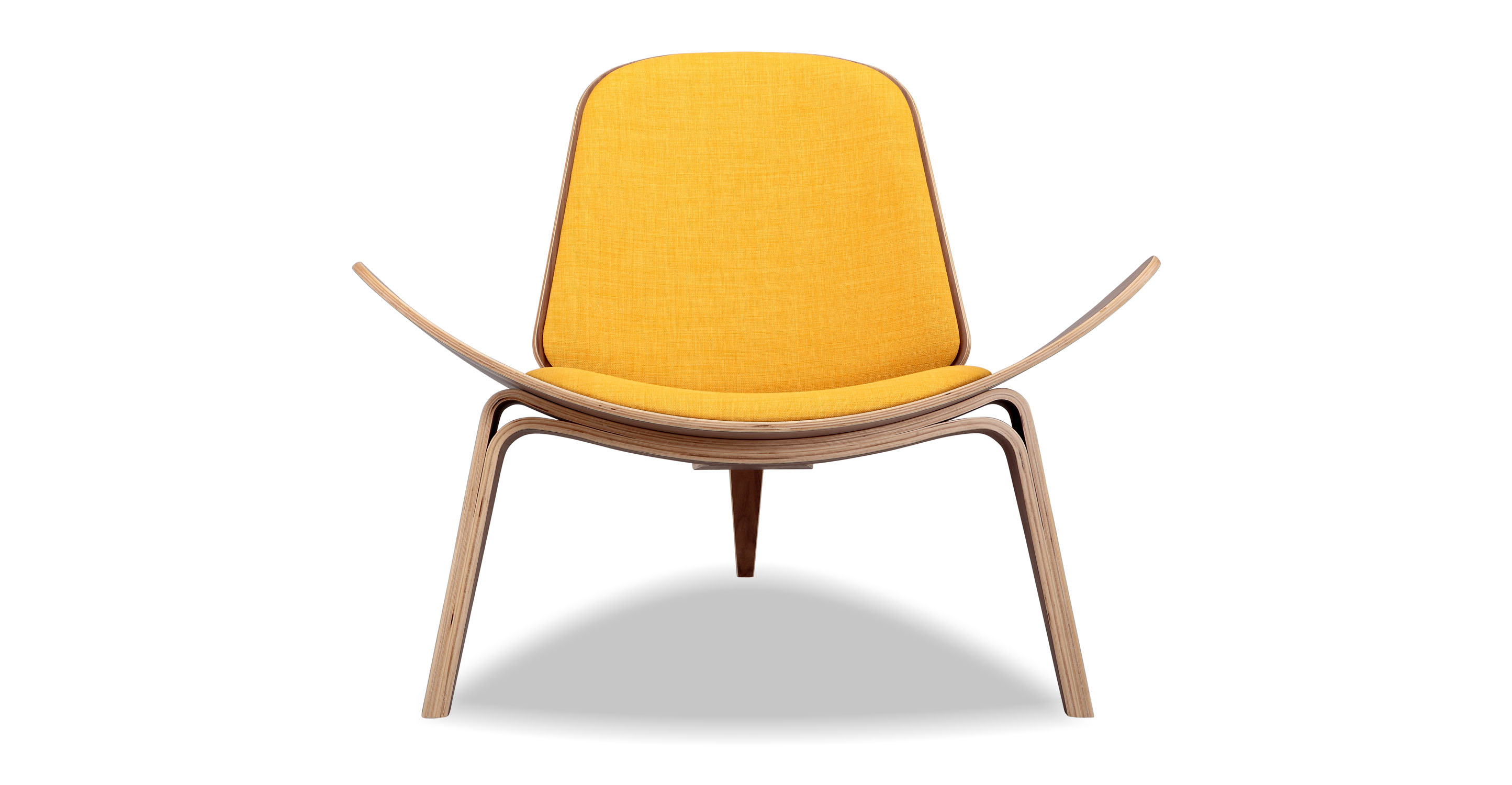 Mid-Century Modern Tripod Lounge Chair ( Citrine)