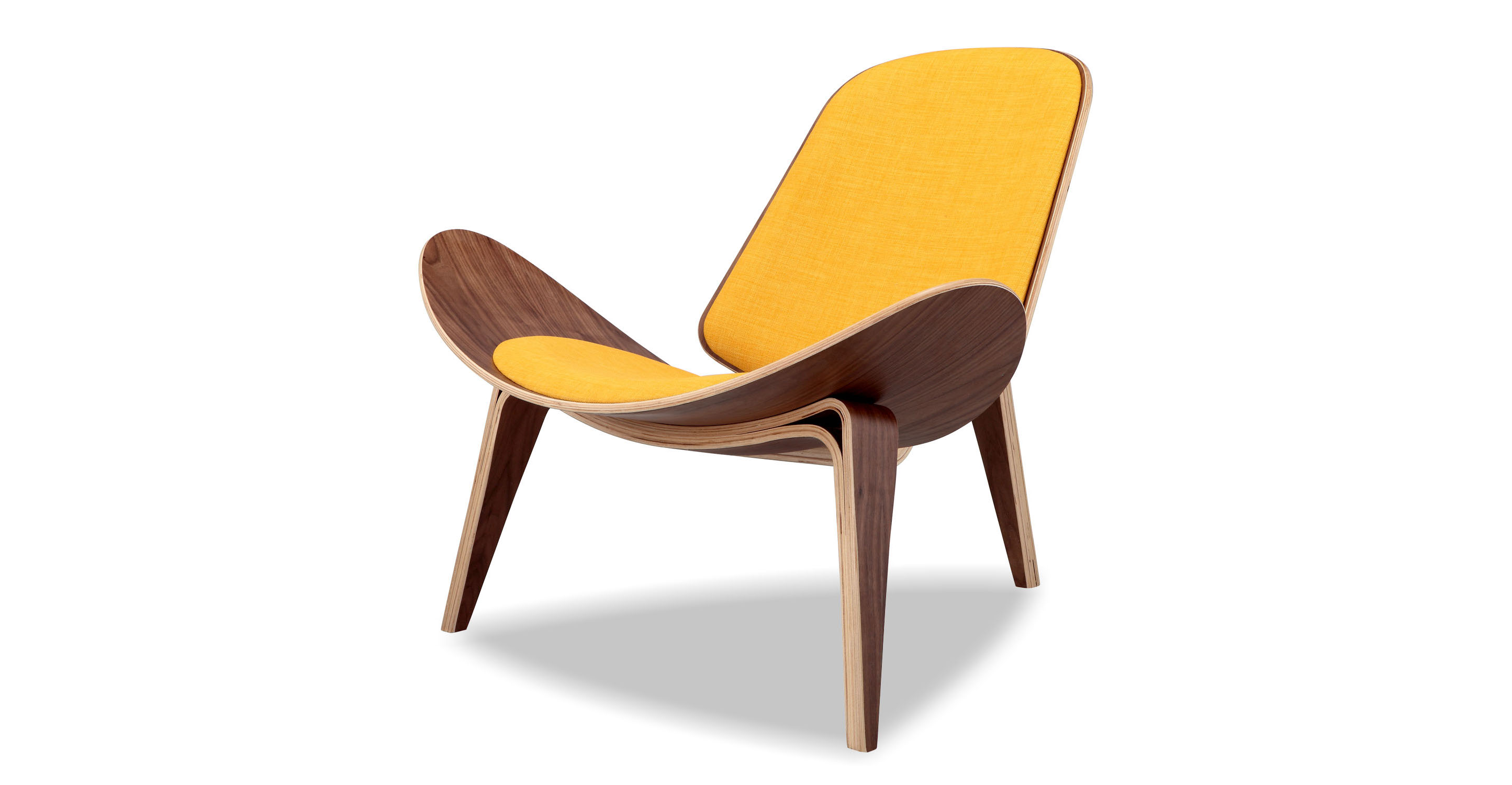 Kardiel Tripod 36 Fabric Chair, Walnut/Circles Fatigue