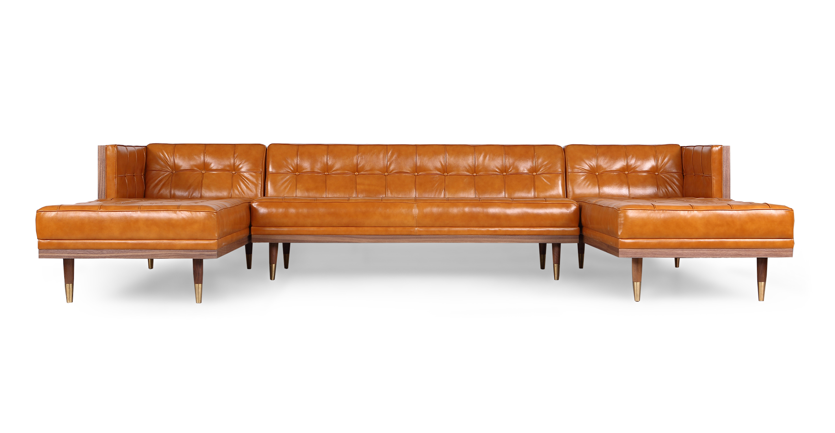 Aniline shop leather sectional