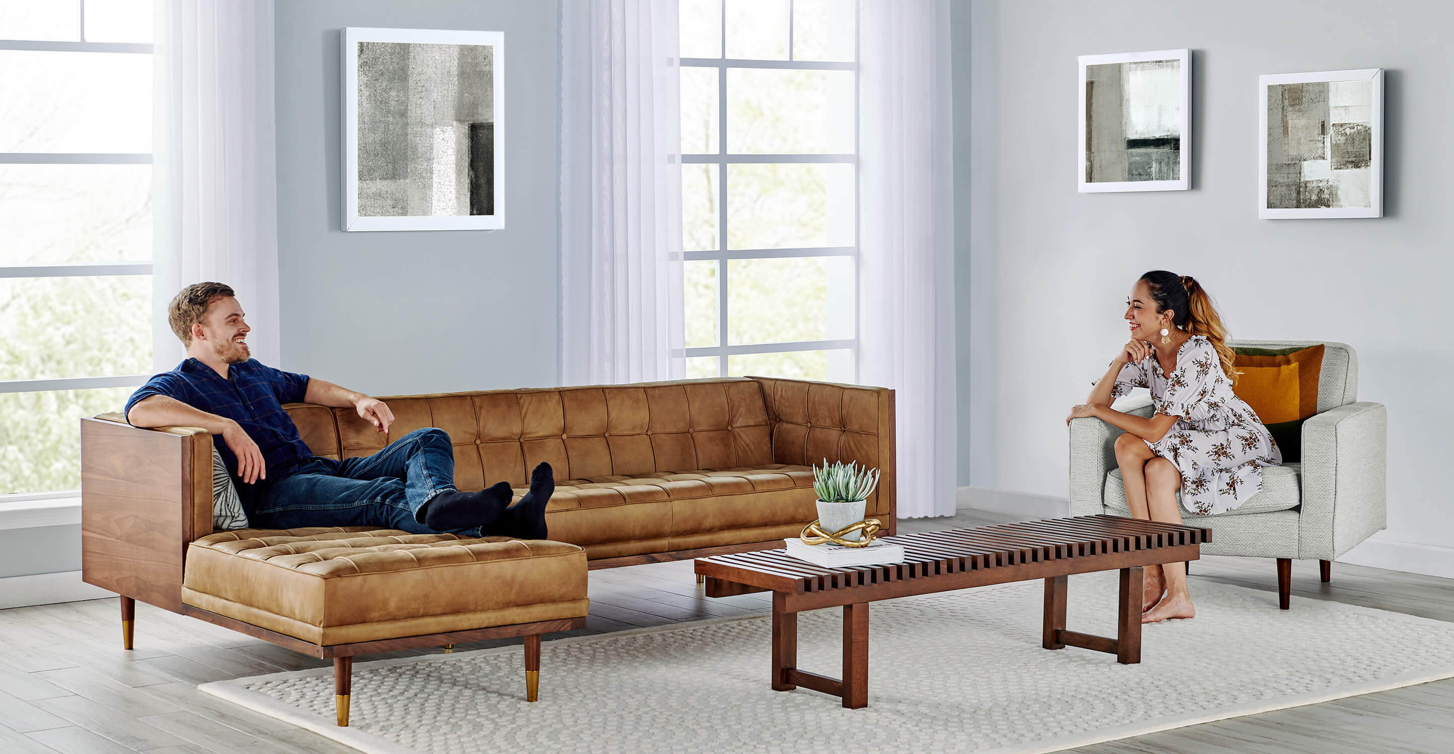 Kardiel woodrow shop box sofa