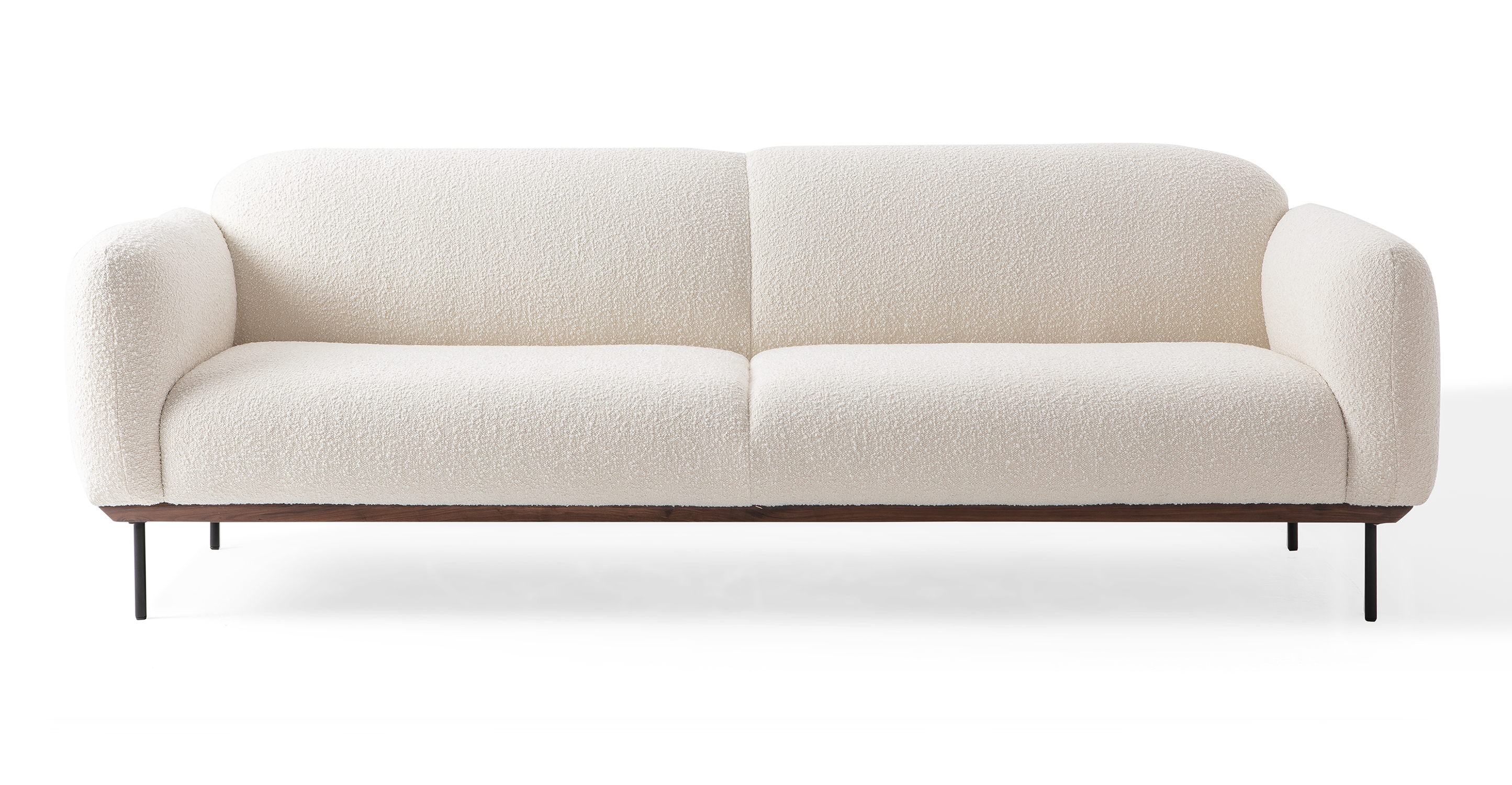 Puff 90 Fabric Sofa, Blanc Boucle - Kardiel