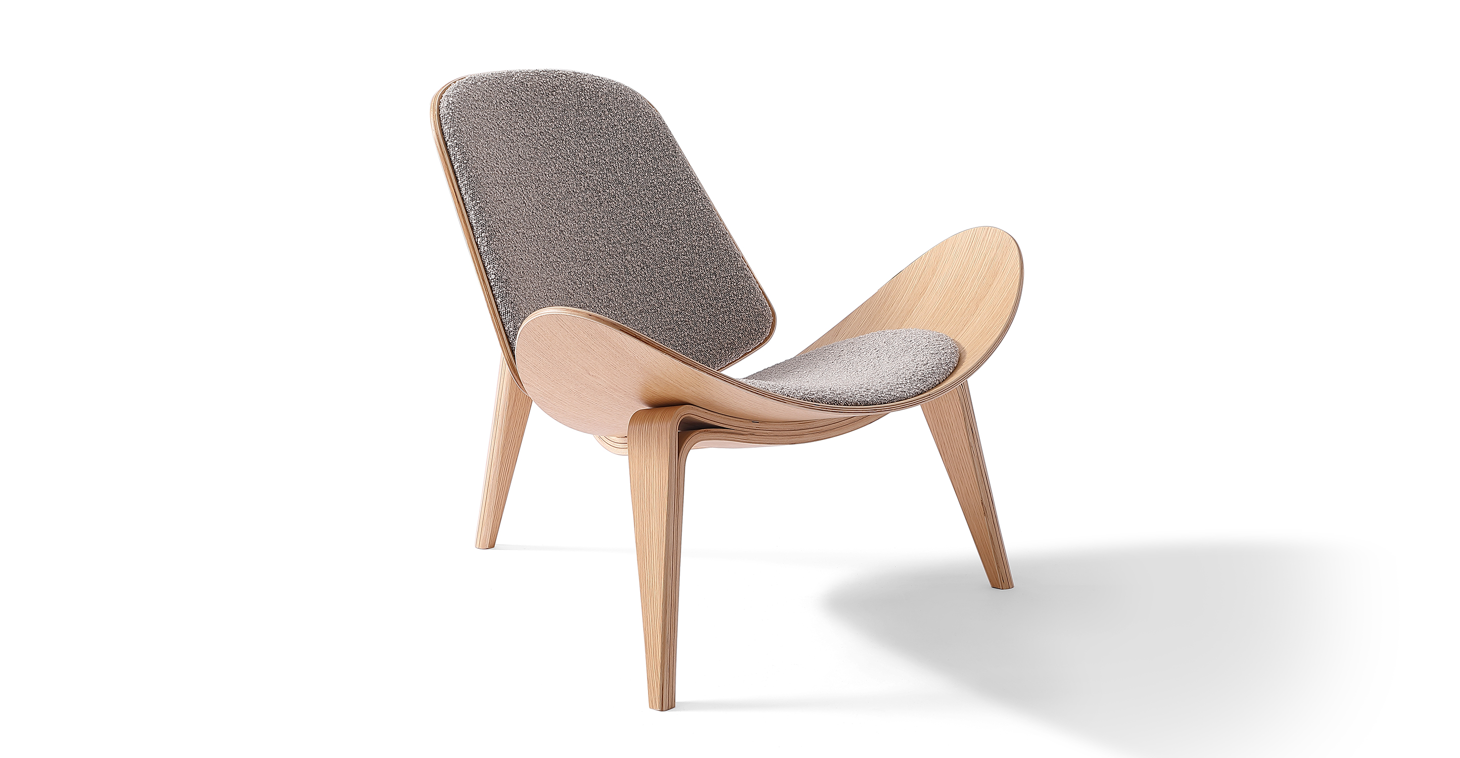 Tripod 36" Fabric Chair, Bocce Boucle