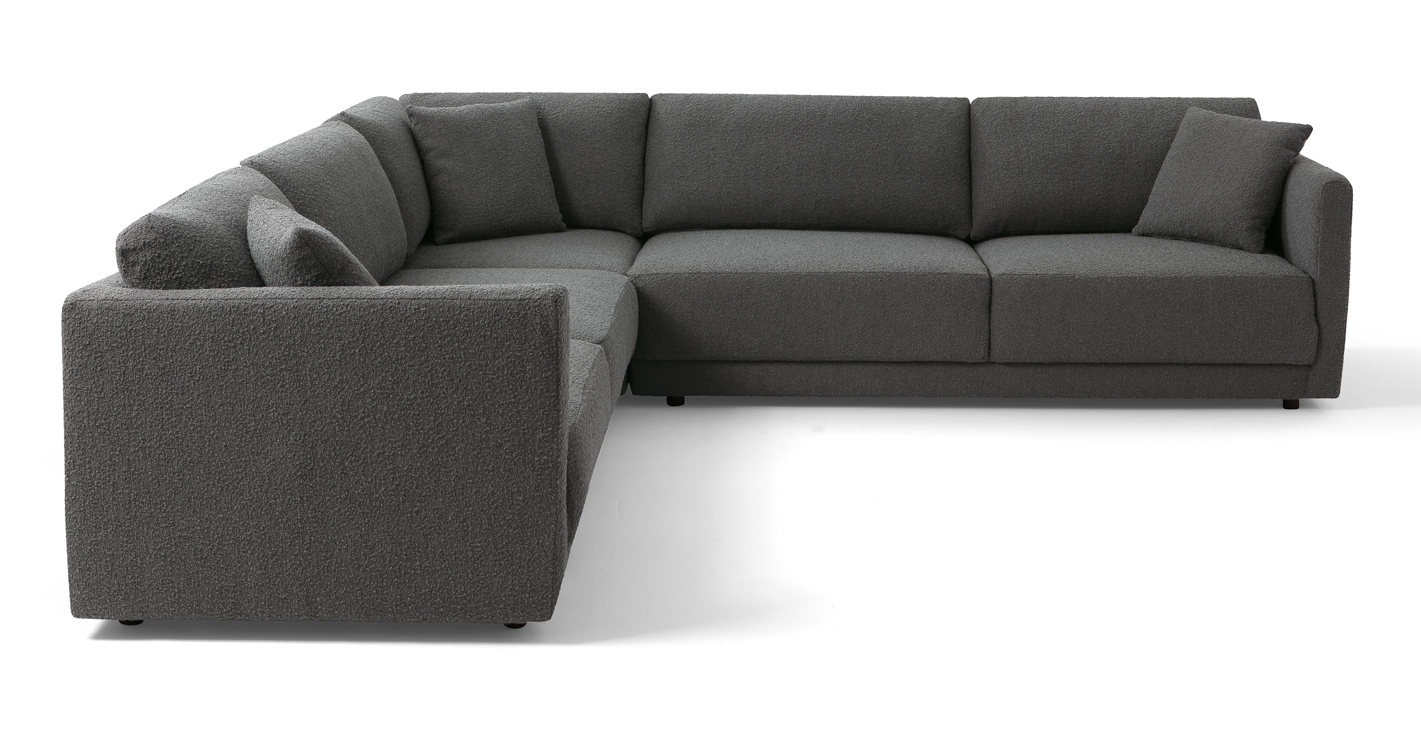 Kardiel Domus 93 Fabric Sofa, Gris Gray Boucle