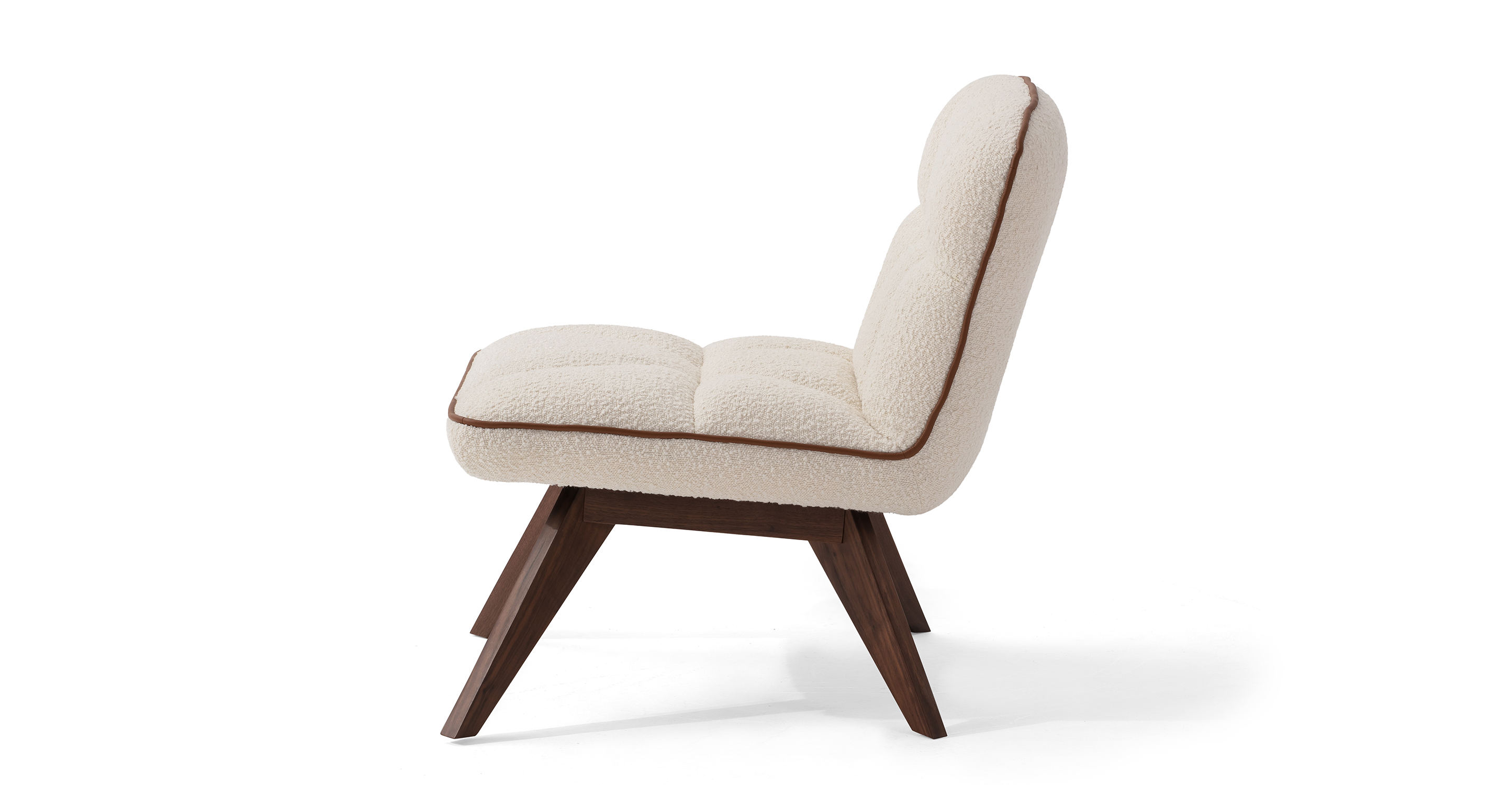 Buckie 26" Fabric Chair, Blanc Boucle - Kardiel