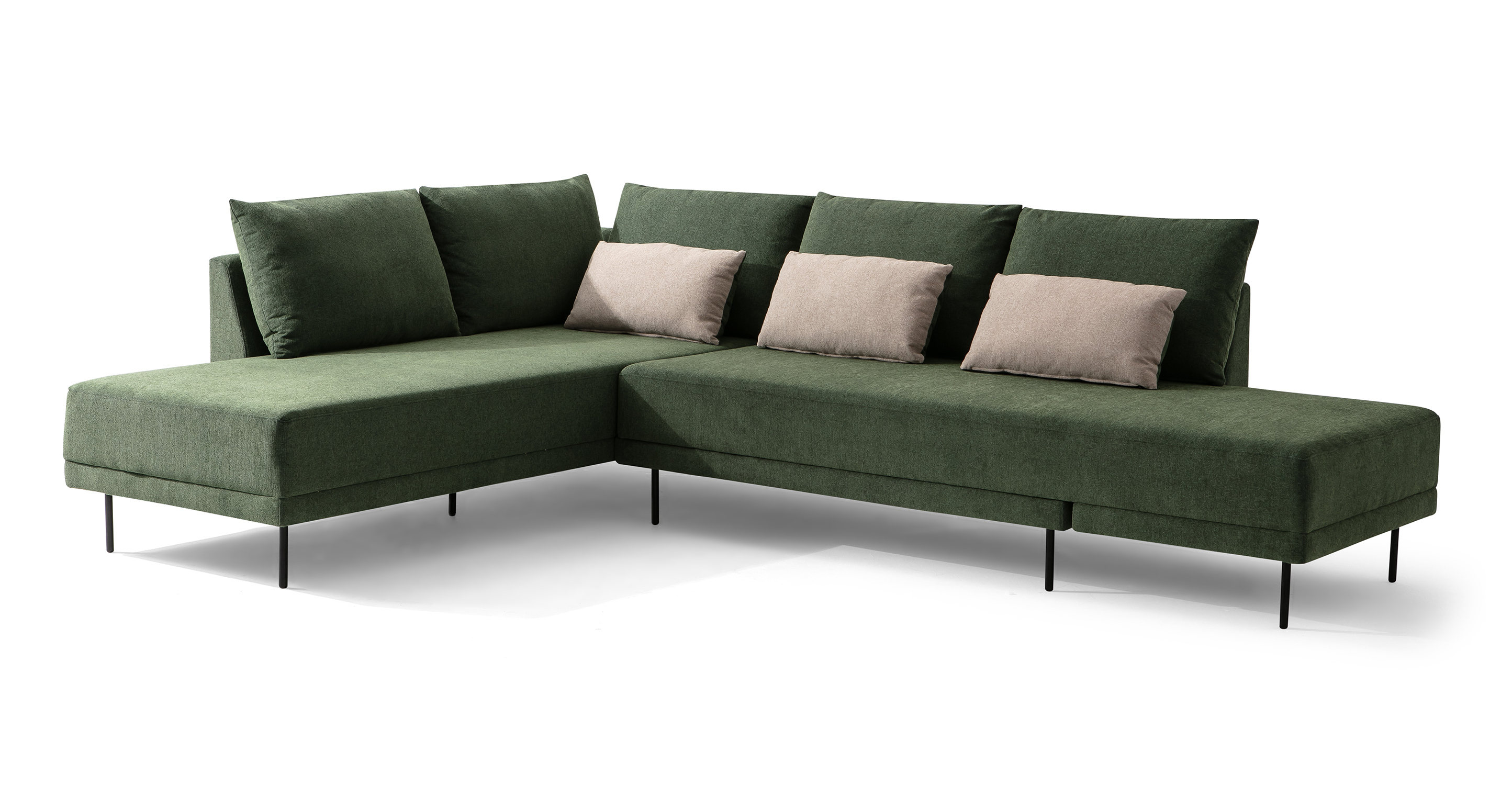 Green shop sleeper sectional