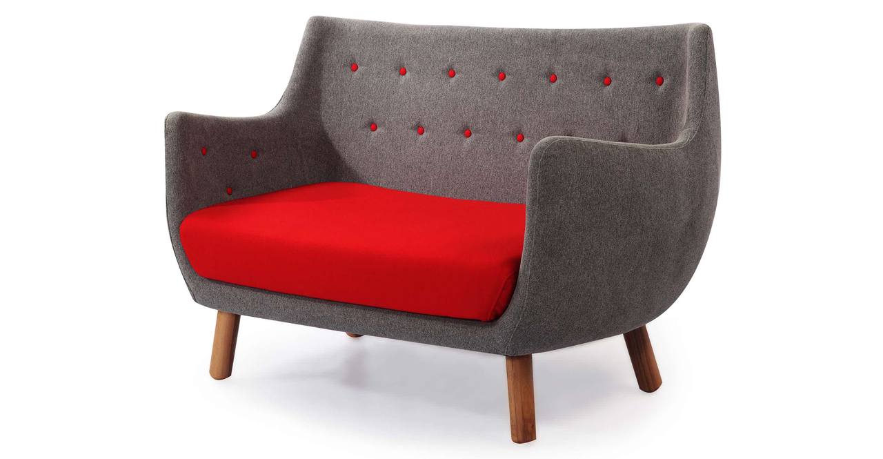 Parlor Mid Century Modern Sofa