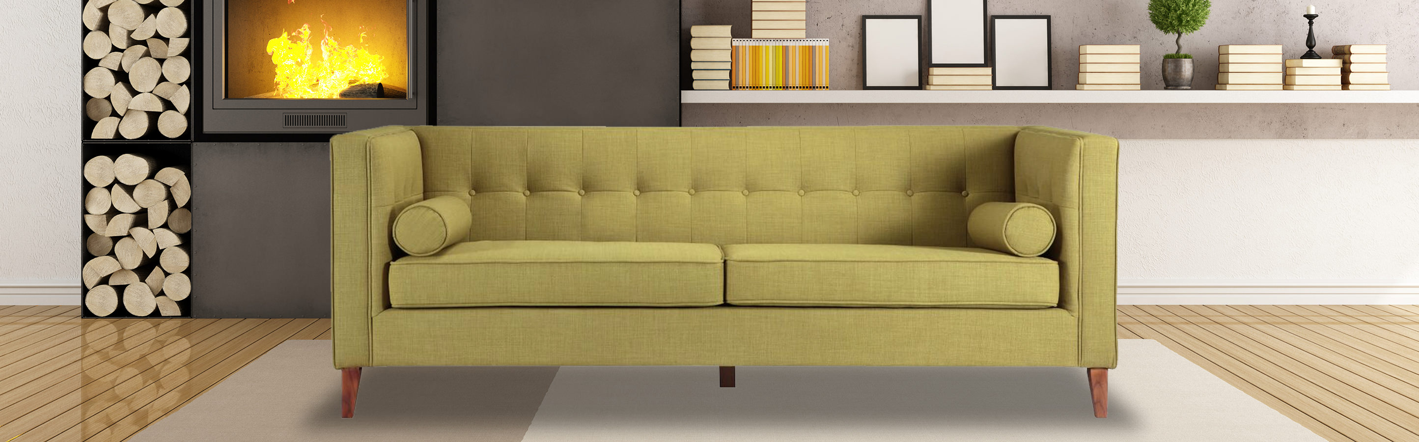 Jefferson Mid Century Modern Sofa