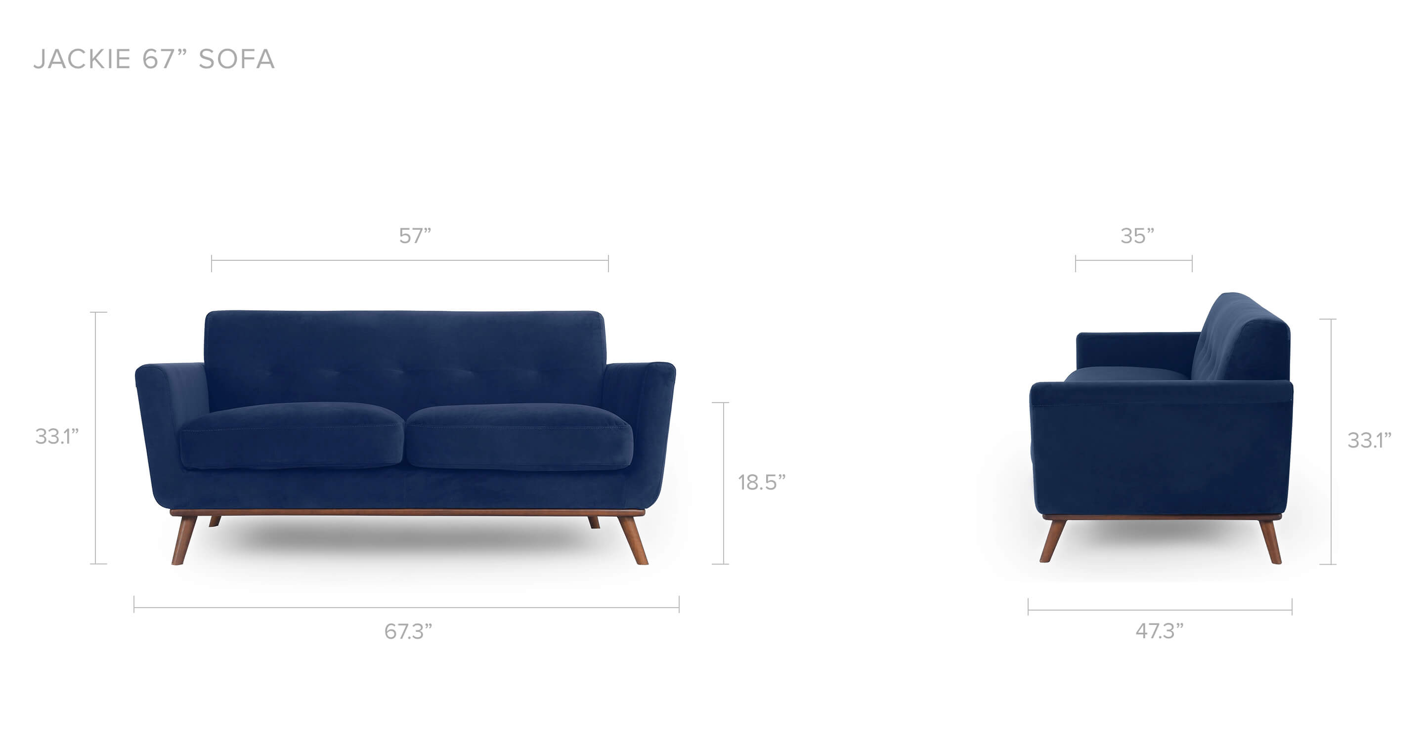 Royal Blue Velvet Fabric Swatch – La Residence Interiors