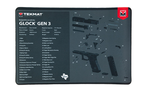 TEKMAT PISTOL MAT FOR GLOCK GEN3