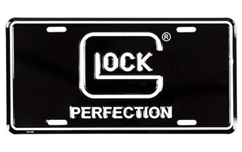 GLOCK OEM PERF LICENSE PLATE BLK/WHT
