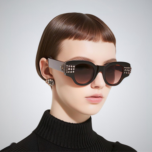 Glamour Glitz Oversized Sunglasses