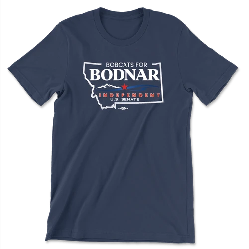Bobcats For Bodnar (Unisex Navy Tee)