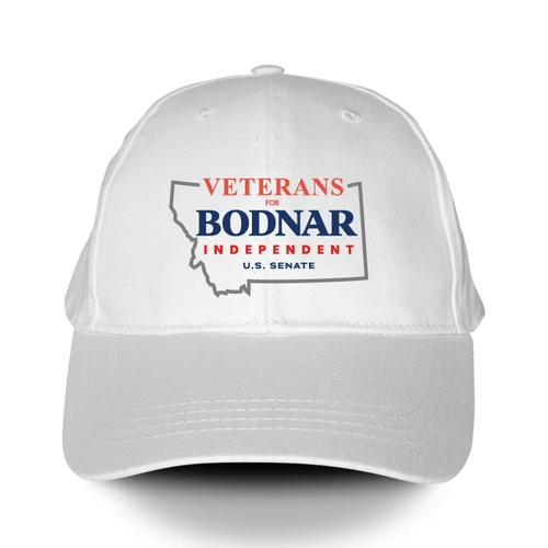 Veterans For Bodnar (White Baseball Cap)