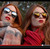 GEEK COUTURE Sunglasses with Gold Mirror Lenses