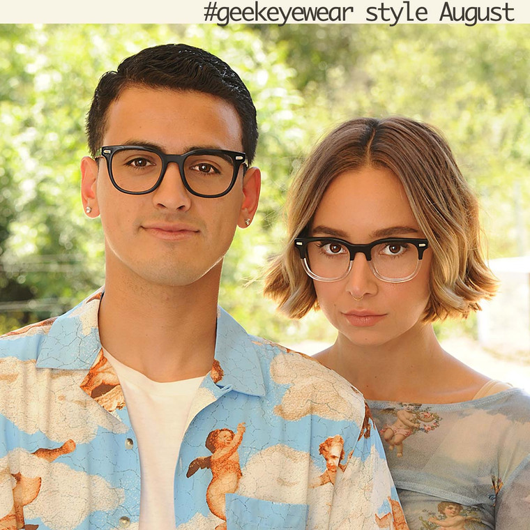 Geek Eyewear style August in Black and Black/Crystal