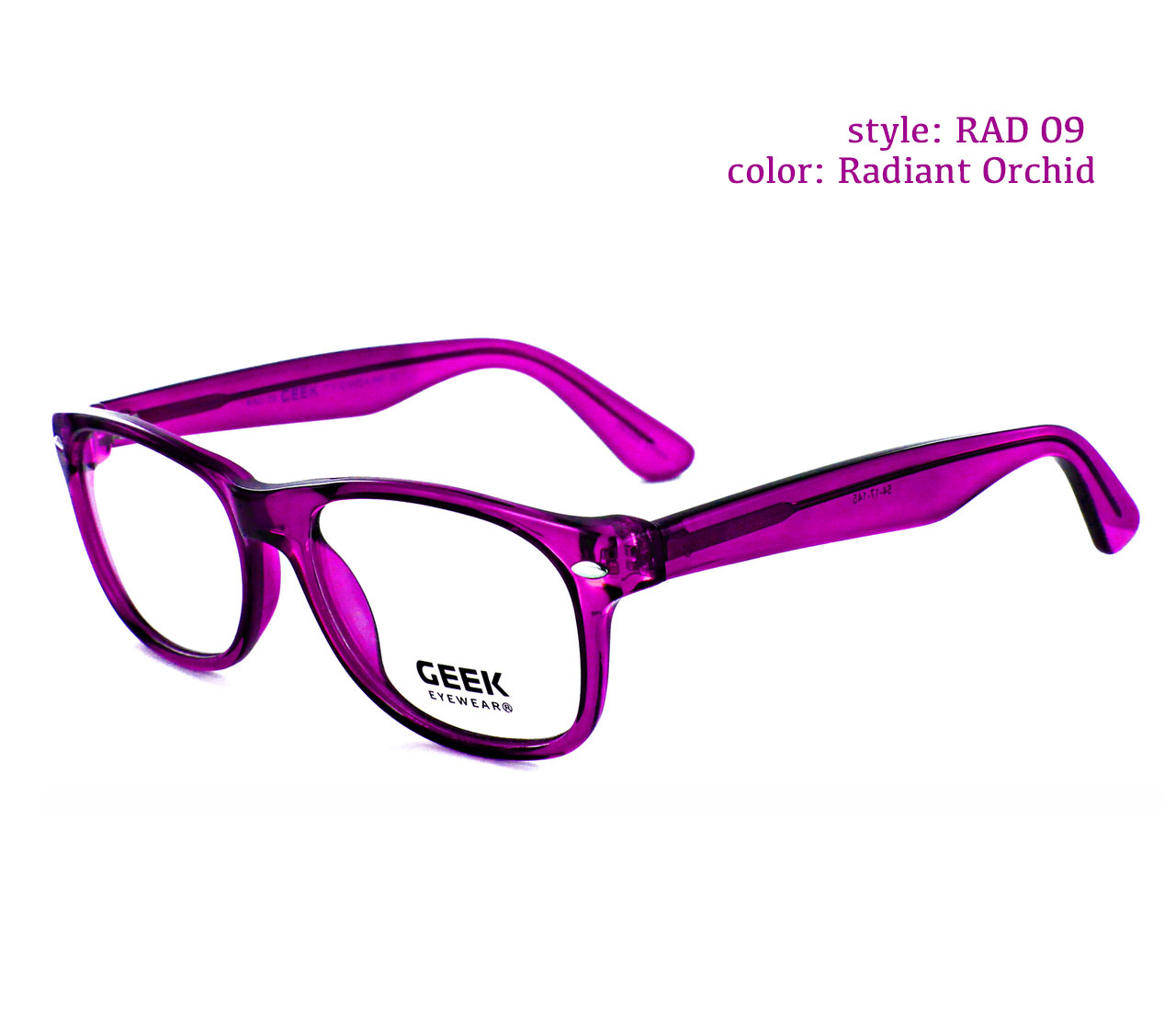  GEEK Eyewear Rx Eyeglasses style RAD 09 Celebrities 