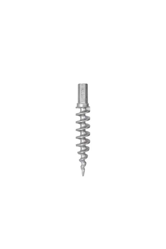 14-inch aluminum anchor with 1-3/8-inch hex neck tapped for 1/2-inch - 13 thread hardware