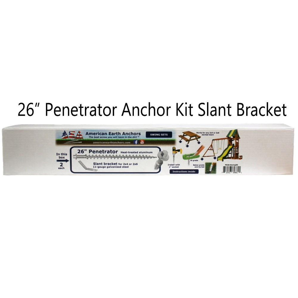 PE26-Swing60: 26-inch Anchor Kit - Slant Bracket