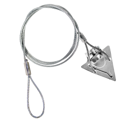 3ST-36AT: 3-inch steel arrowhead with 36-inch cable and anti-theft loop