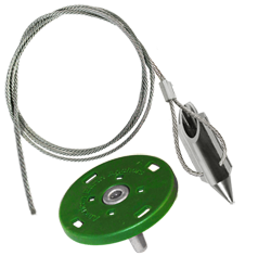 3ALB-36QV-Disk: 3-inch bullet with 36-inch cable and turf disk