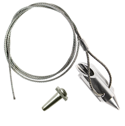3ALB-60QV: 3-inch bullet with 60-inch cable and Quickvise