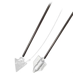 DR-4ST: 3-ft drive rod for 4-inch aluminum bullets & steel arrowheads
