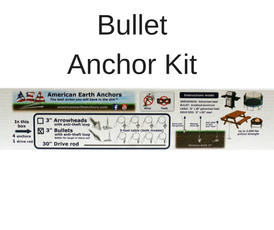 3ALB-36AT-B4: Anti-theft anchor kit - Aluminum bullet