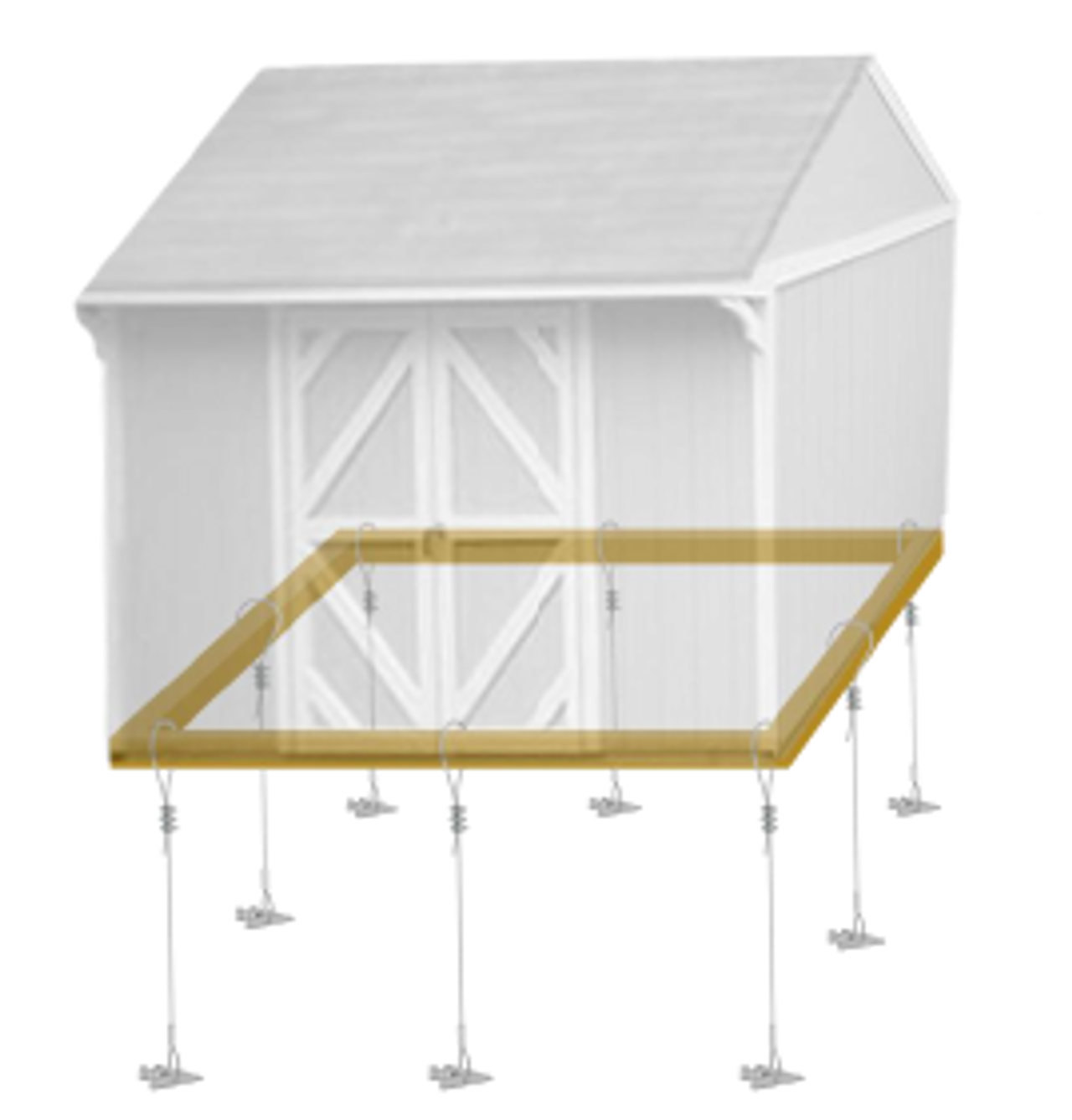  how to anchor a shed to the ground without concrete american earth 