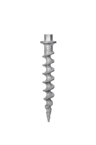 10-Inch aluminum anchor with 1-inch hex head