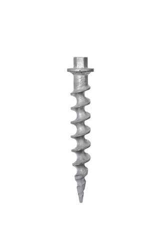 10-Inch aluminum anchor with 1-inch hex head