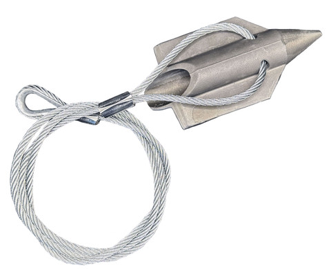 6ALB-60TH: 6-inch aluminum bullet with 60-inch cable and thimble loop