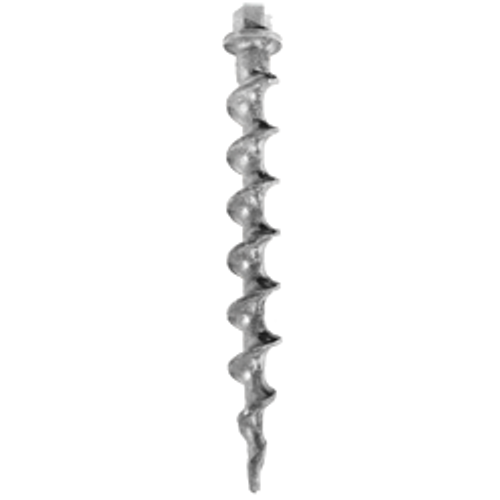 9-inch long aluminum reusable screw in earth anchor